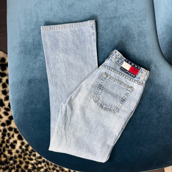 Vintage Tommy Hilfiger Flare Jeans 90s/Y2K size 25x30 - Picture 3 of 9